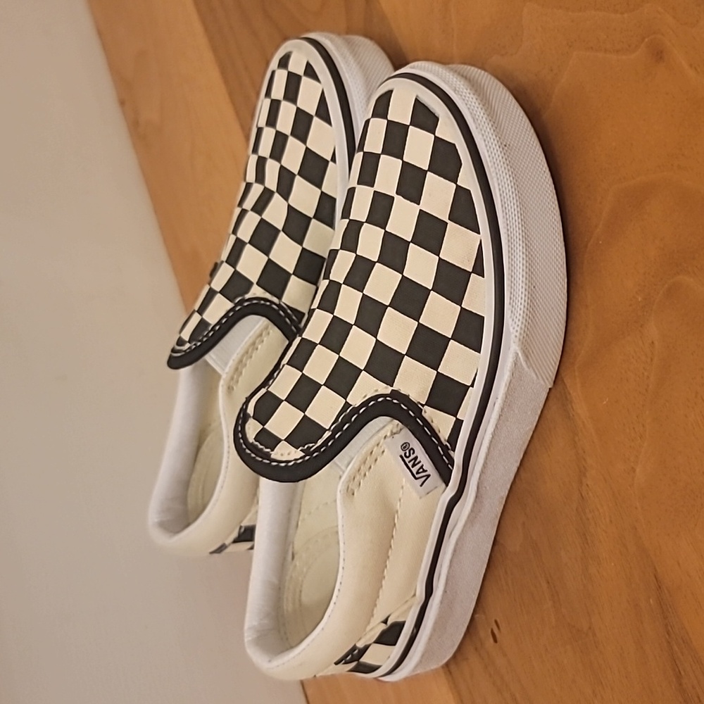 VANS Kids Classic Slip-On Checkerboard Shoe